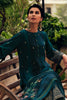 Blue Color woven Organza Unstitched Suit Material