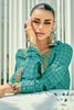 Teal Color Printed Muslin Unstitched Suit Fabric