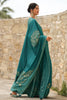 Teal Color Silk Zari Embroidered Unstitched Suit Material