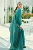 Teal Color Printed Muslin Unstitched Suit Fabric