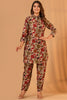 Beige Color Printed Muslin Co-Ord Set