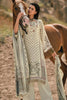 Cream Color Printed Muslin Unstitched Suit Material