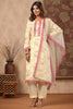 Lemon Yellow Colour Muslin Printed Suit