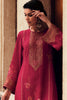Fuchsia Pink Color woven Organza Unstitched Suit Material