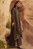 Brown Color Silk Woven Unstitched Suit Material