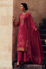 Fuchsia Pink Color woven Organza Unstitched Suit Material