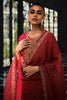 Red Color Printed Muslin Unstitched Suit Fabric