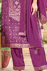 Dark Scarlet Color Silk Zari Woven Suit