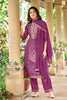 Dark Scarlet Color Silk Zari Woven Suit