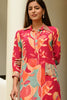 Fuchsia Pink Crepe Printed Co-Ord Dress