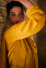 Mustard Color Silk Zari Embroidered Unstitched Suit Material
