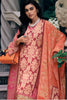 Coral Colour Printed Muslin Unstitched Suit Material