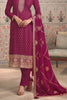 Rani Color Silk Embroidered Unstitched Suit Fabric
