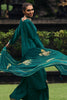 Teal Color Embroidered Silk Unstitched Suit Material