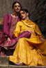 Mustard Color Silk Zari Embroidered Unstitched Suit Material