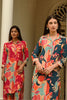 Fuchsia Pink Crepe Printed Co-Ord Dress