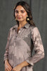 Grey Color Muslin Printed Kurta Set