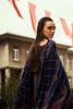 Navy Color Silk Woven Unstitched Suit Fabric