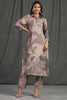 Grey Color Muslin Printed Kurta Set