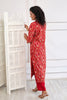 Red Color Muslin Printed Suit