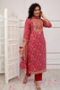 Fuchsia Pink Color Muslin Printed Suit