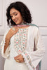 Cream Color Cotton Hakoba Straight Suit