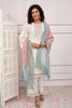 Cream Color Cotton Hakoba Straight Suit