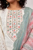 Cream Color Cotton Hakoba Straight Suit