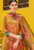 Mustard Color Muslin Embroidered Unstitched Suit Material