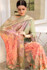 Beige Color Muslin Embroidered Unstitched Suit Material