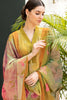 Sage Green Color Muslin Embroidered Unstitched Suit Material
