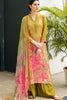 Sage Green Color Muslin Embroidered Unstitched Suit Material