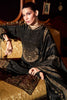 Black Printed and Pitta Handwork Viscose Crepe Unstitched Suit Material