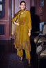Mustard Printed and Pitta Handwork Viscose Crepe Unstitched Suit Material