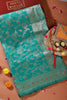 Sea Green Colour Banarasi Silk Woven Saree