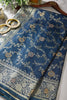 Navy Color Raw Silk Zari Woven Saree