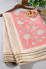 Dusty Pink Cotton Silk Floral Printed Saree
