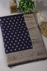 Navy Silk Zari Buta Woven Saree