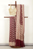 Wine Color Pure Khaddi Georgette Banarasi Saree