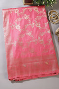 Pink Zari Woven South Silk Saree