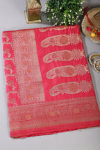 Rani Silk Floral Zaal Woven Banarasi Saree