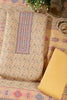 Pale Yellow Pashmina Floral Printed Unstitched Suit Fabric
