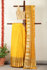 Yellow Woven Cotton Silk Saree