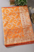 Mustard Colour Banarasi Silk Woven Saree