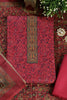 Cranberry Color Pashmina Digital Printed Unstitched Suit Fabric