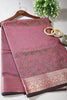 Wine Colour Silk Resham & Zari Woven Saree