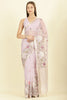 Mauve Kota Cotton Floral Resham Embroidered And Zari Woven Saree