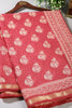Light Maroon Colour Cotton Printed Saree