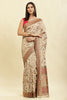 Tussar Color Silk Madhubani Woven Saree