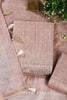 Light Peach Tussar Cotton Printed And Reham Embroidered Unstiched Suit Material